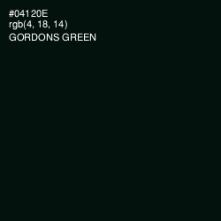 #04120E - Gordons Green Color Image